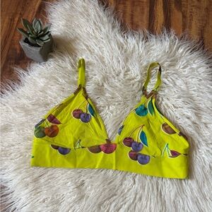 Terez New York Cherry Lime Green Bralette